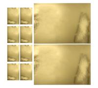 Alipis Gold Metallic Mirror Card A4 10 Sheets Reflective Shimmer Cardstock for DIY Crafts ’S Handmade Paper for Birthday Party Decorations