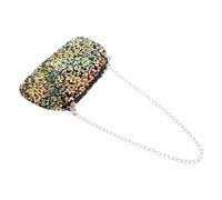 Alipis Golden Sequin Crossbody Bag for Women with Chain Strap, Compact Mini Shoulder Purse in Polyester and Metal, for Weddings and Club Nights with Unique Sparkling Design