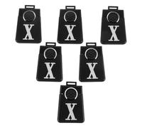 Alipis Golf Club Head Cover Elegant Black Number Tags 6pcs Lightweight Plastic Labels with Universal Compatibility and Scratch Protection Organiser Markers for Driver and Golf Wood Clubs