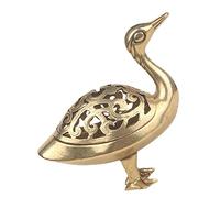 Alipis Goose Incense Holder Metal Incense Burner Antique Style Decorative Aromatherapy Statue for Living Room Table and Desk Decor