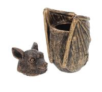 Alipis Gothic Bat Box Halloween Decor Resin Bat Statue Trinket Box Jewelry Storage Jar Candy Sweet Canister
