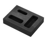 Alipis Graphite Ingot Mold Casting Mold for Metal Jewelry Making with Porosity Control for Silver for Precise Metal Casting