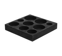 Alipis Graphite Ingot Mold for Metal Refining Disk and Bar Forming Mold High Temperature Resistant Crucible with Integrated Oil Groove for Gold Silver Melting Jewelry Craft Production