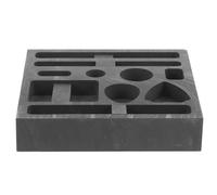 Alipis Graphite Melting Gold Mold 10-Hole Ingot Casting Mold Jewelry Metal Casting Supplies for Silver and Precious Metals