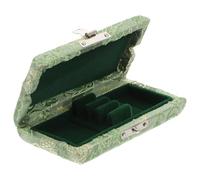 Alipis Green Silk Oboe Reed Case Holding 3 Reeds with Ventilation Holes and Thickened Wood Material Tight and Easy to Open for Musical Instruments