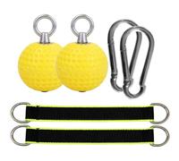 Alipis Grip Strength Trainer Grip Exerciser Pull-up Balls 72mm Stainless Steel Pu Polyester Hand Strength Training for Fitness Centre