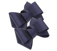 Alipis Grosgrain Fabric Navy Blue Bow Shoe Flowers Removable Clips for Wedding Flats and Bridal Use