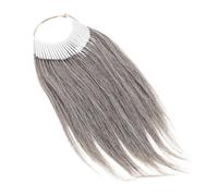 Alipis Hair Color Testing Kit 30 Human Hair Samples for Dyeing Practice 70% Grey 30% White Suitable