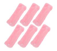 Alipis Hair Curlers 6Pcs Coral Fleece Soft Wave Styling Lightweight Portable Rollers for Overnight Use