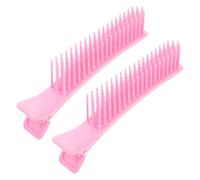 Alipis Hair Styling Grip Sectioning Clips 2Pcs Plastic Smooth Finish Hair Cut Clips for Salon and Home Hairdressing Use