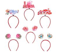 Alipis Hairbands Headbands Mothers 6pcs Assorted Colour and Felt for Mother's Day Party and Birthday Celebrations