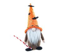 Alipis Halloween Gnome Doll Bat Spider Web Pattern Cloth Ornament for Party Home Shop Window Table Assorted Colours