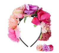 Alipis Halloween Rose Headband for Women Lightweight Polyester Hair Accessory with Adorable Realistic Appearance, for Parties and Taking Pictures with Friends