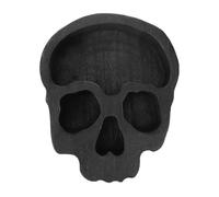 Alipis Halloween Skull Bowl Wooden Serving Plate Skull Head Snack Tray Wooden Decor Plate