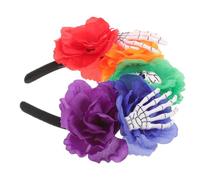 Alipis Halloween Skull Headband for Adults with Comfortable Fit and Unique Polyester Design, Versatile Party Headdress Creating Spooky Halloween Atmosphere for Cosplay and Holiday Events