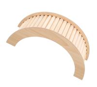 Alipis Hamster Wooden Ladder Climbing Bridge Large Ramp for Guinea Pig Rabbit Cage Accessories Wear-Resistant Easy-Clean Pet