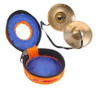 Alipis Hand Cymbals Bells Meditation Yoga Percussion Instrument Tinsha Cymbals Bells Hand Percussion Instrument Finger Yoga Meditation