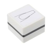 Alipis Hand Painted Practice Stamper for Nail Art Practice and Salon Use, White Plastic Nail Art Supply Tool, Easy to Use and Designed to Reduce Waste of Time