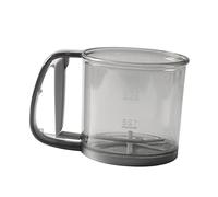 Alipis Handheld Flour Sifter Cup with Premium Stainless Steel Mesh Portable Semi-Automatic Baking Strainer for Home Use Ergonomic Abs and PP Handle Easy Rotary Fan Design Rust-Resistant