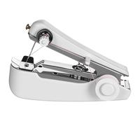 Alipis Handheld Mini Sewing Machine Portable Manual Stitching Device Small White for Home Clothes Repair and DIY Crafts Random Color Random Color