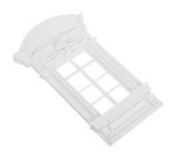 Alipis Handmade Miniature Dollhouse Window Frame Authentic European Style Plastic Model for DIY Craft Educational Decor for Collectors and Home Renovation
