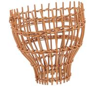 Alipis Handmade Woven Pendant Lampshade Rustic Imitation Rattan Light Cover with Stable and Structure for Living Room Bedroom Decor