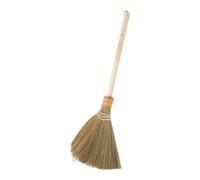 Alipis Handwoven Traditional Corn Broom with Soft Bristles Detachable Wooden Handle for Indoor Sweeping in Living Bedroom Kitchen Natural Whisk Brush for Versatile Cleaning