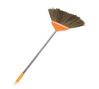 Alipis Handwoven Vietnamese Sweeping Broom with Soft Bristles, Natural Miscanthus Material, Classic Vintage Style, for Courtyards and Bathroom Cleaning, Sturdy and Lightweight Straw Broom