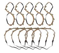 Alipis Headbands Hair Accessories for DIY 10pcs Brown Rope Natural Rustic Style Wreath Headdress Making Comfortable and Fashionable for Versatile Use