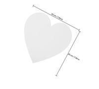 Alipis Heart Shaped Canvas Boards 5Pcs 20X20Cm Cotton Painting Panels Compatible Acrylic Paints for Artists and Students White Blank Canvas