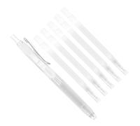 Alipis Heat Erasable Fabric Pens Fabric Sewing Marker White Plastic Liquid Ink 6 Refills 0.8mm Medium Point Quilting Embroidery