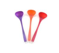 Alipis Heat Resistant Silicone Kitchen Ladle Non Stick One Soup Spoon for Cooking and Serving Red Cooking Utensil with Easy Storage