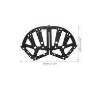 Alipis Heavy-Duty Black Metal Three-Layer Flip Frame Hinge for Shoe Cabinet Doors, Shoe Rack Hinges Drawer Hardware for Entryway Storage Organizer