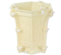 Alipis Hexagonal Flower Pot Mold Planter Epoxy Mold White Plastic Easy to Demould for Crafts Suitable for Craft Making