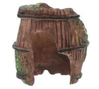 Alipis Hideout Cave Tortoise Habitat Snake Climbing Accessories Leopard Gecko Hide with Safety Observation Adequate Ventilation Abs Materials Cave for Habitat Decor Resting Spots