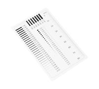 Alipis High Precision Transparent Defect Detection Ruler for Points Lines Cracks Stains Measurement Plastic Sec Estimation Chart Craft Tool for Accurate Diameter Area Analysis