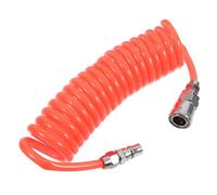 Alipis High Pressure PU Coiled Air Hose Spiral Compressor Tool with Connectors for Air Pumps and Compressors Elasticity and Pressure Resistance Easy Setup