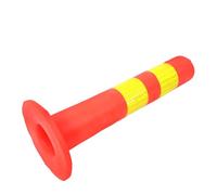 Alipis High PU Safety Barricade Post with Impact Resistant Pillars Weatherproof Parking Stop Barrier for Driveways and Garage Protection Easy Installation Traffic Delineator