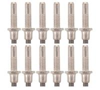 Alipis Hiking Staff Tip Replacement 12Pcs Tungsten Steel Hexagon Screw-On Tips for Walking Poles, Compatible with Most Walking Sticks for Outdoor Trekking