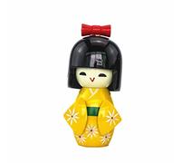 Alipis Home Decor Black Decor Japanese Kimono Dolls Japan Folk Girl Figurine Wooden Kokeshi Dolls Miniature Ornament Kit for Garden Bonsai, Random Color Home Decor Home Accessories