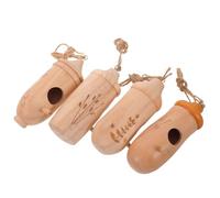 Alipis Hummingbird Nesting Houses Hanging Birdhouses Wooden 4pcs with Vented Hollow out Design, Lightweight and Weather Resistant for Outdoor Garden and Tree Branches Decor