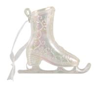 Alipis Ice Skates Ornament: Acrylic Ice Skating Boots Ornament - Decorative Hanging Figure Skates Pendant for Christmas Tree Festive Holiday Party Decor