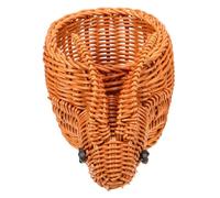 Alipis Imitation Rabbit Basket Handwoven Small Rattan Animal Shape Woven Storage Bin for Home Decor Multipurpose Use in Nursery Harvesting