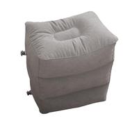 Alipis Inflatable Foot Pad Travel Cushion for Airplane Grey Inflatable Foot Rest Cushion for Flight Train