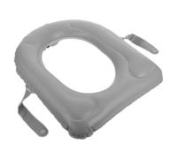 Alipis Inflatable Toilet Seat Cushion with Suction Cup Base Portable PVC Travel Toilet Seat Protector for Seniors and Adults Non-slip Comfortable Replacement with Storage Bag for