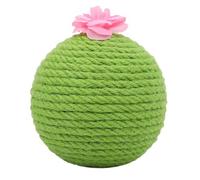 Alipis Interactive Cat Scratching Ball with Tumbler Design and Built-in Mint Ball, Made of Sturdy Hemp Rope and Iron, for Cats and Kittens to Scratch and Play Indoors