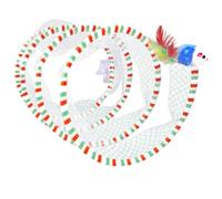 Alipis Interactive Cat Tunnel Made of Sturdy Steel Wire and Cloth for Kittens and Pets with Hanging Mice and Plumes for Healthy Play and Exercise at Home Random Color