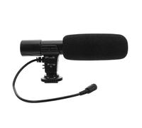 Alipis Interview Recording Microphone for Dslr Camera Camcorder Phone | Black Abs Build, 90/120 Degree Angle for Single or Multiple Voices, Long Standby Time