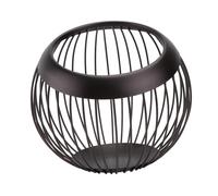 Alipis Iron Art Storage Basket Large Capacity Fruit and Snack Organizer for Kitchen and Living Multi-purpose Decorative Wire Container in Dark Versatile Countertop Storage Jar