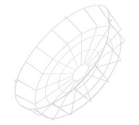 Alipis Iron Ceiling Light Protector Prevents Shattered Bulb Fragments Easy Installation White Welded Mesh with Edge Design for Sign and Ceiling Lights for Office